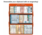 WhiteCoat Clipboard® Trifold - Orange Critical Care Edition